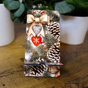 Christmas Cellphone Stand/Charging Dock, Handmade, Iphone, Android, Samsung